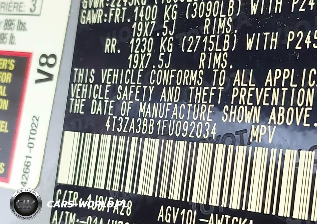 2015 Toyota Venza Le VIN:4T3ZA3BB1FU092034 - 9