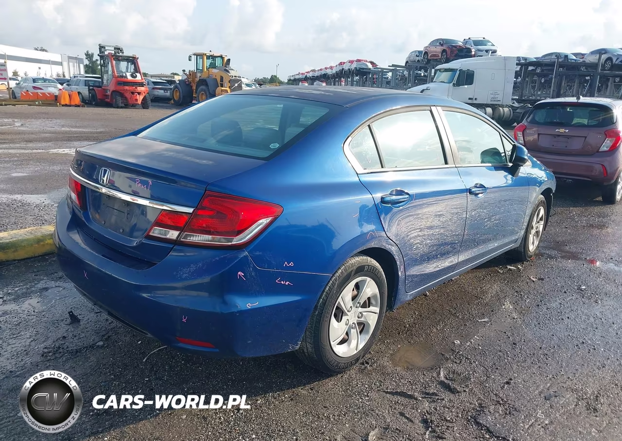 2013 Honda Civic Lx VIN:19XFB2F53DE100075 - 4