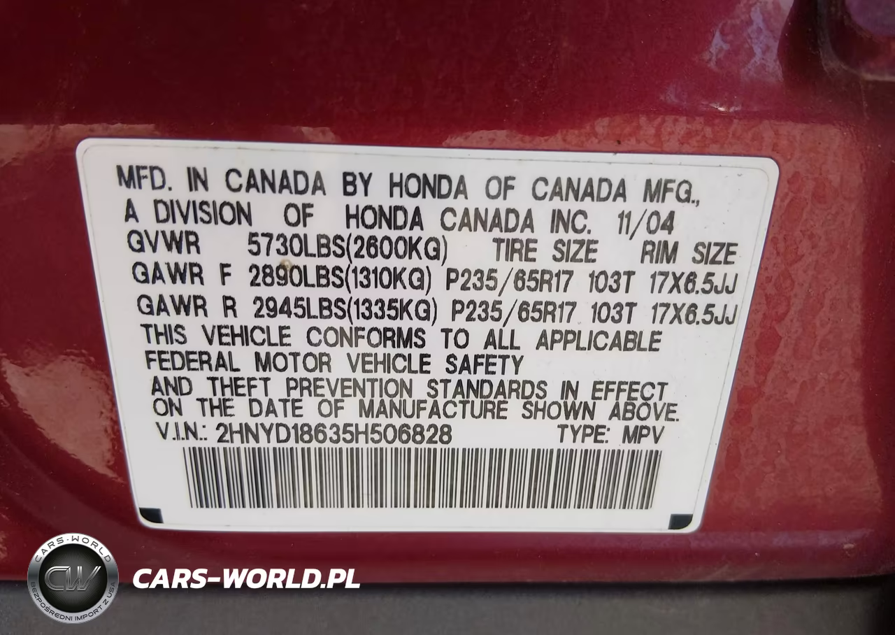 2005 Acura Mdx VIN:2HNYD18635H506828 - 9