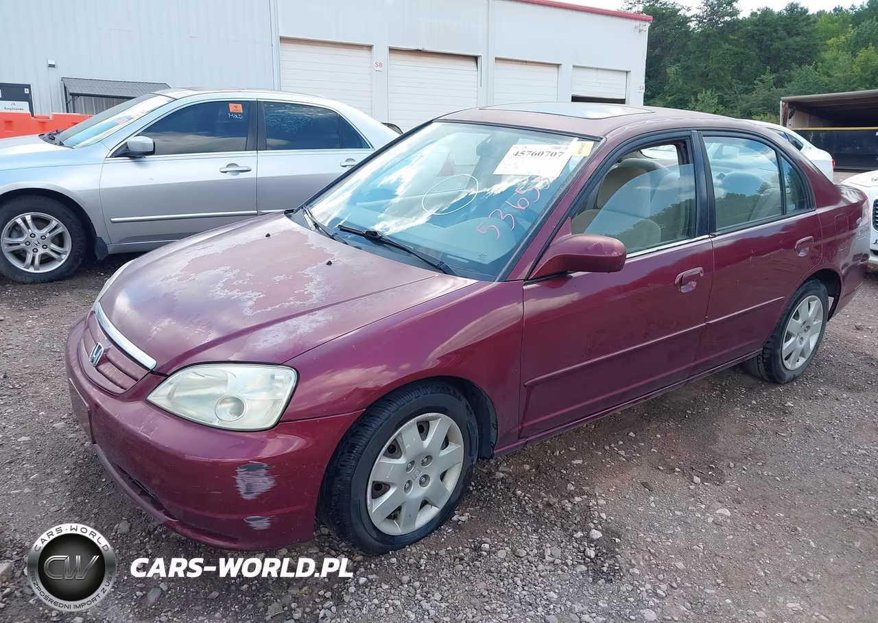 2002 Honda Civic Ex VIN:2HGES26712H536536 - 2