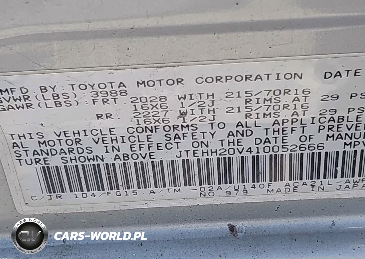 2001 Toyota Rav4 VIN:JTEHH20V410052666 - 9