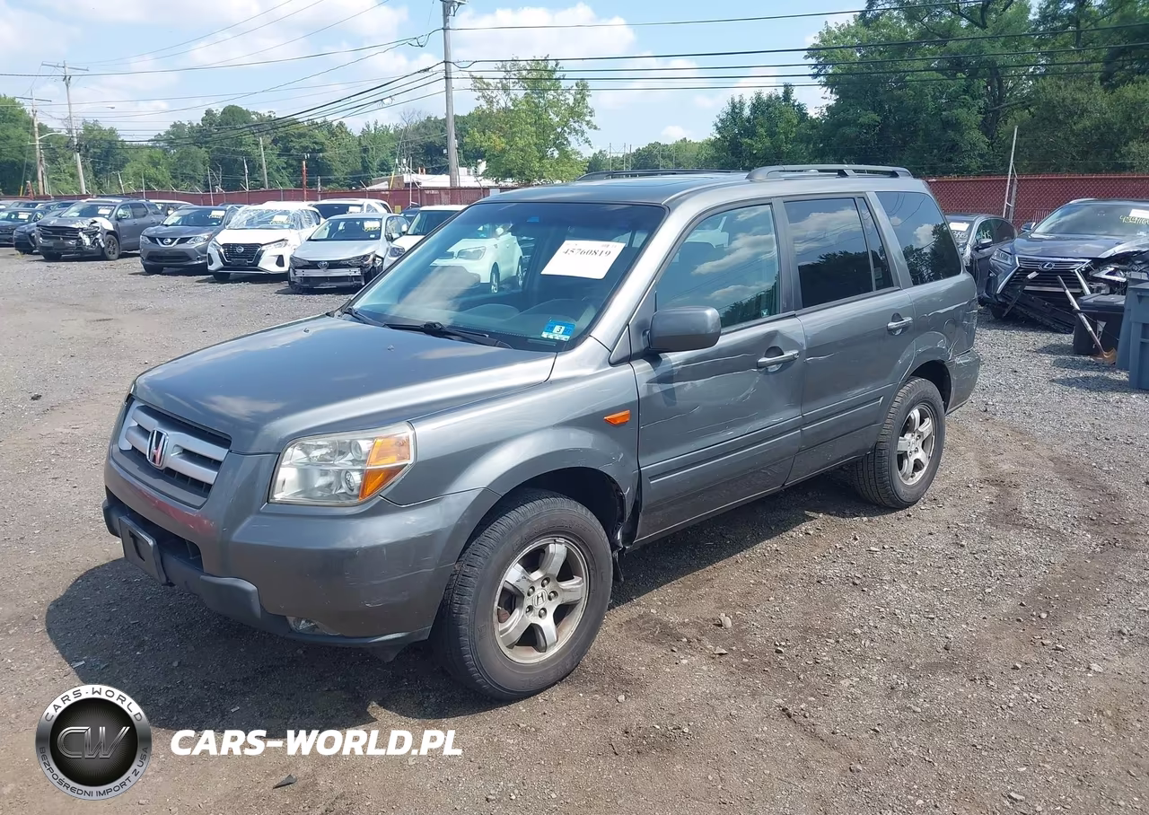 2007 Honda Pilot Ex-L VIN:2HKYF18657H507425 - 6