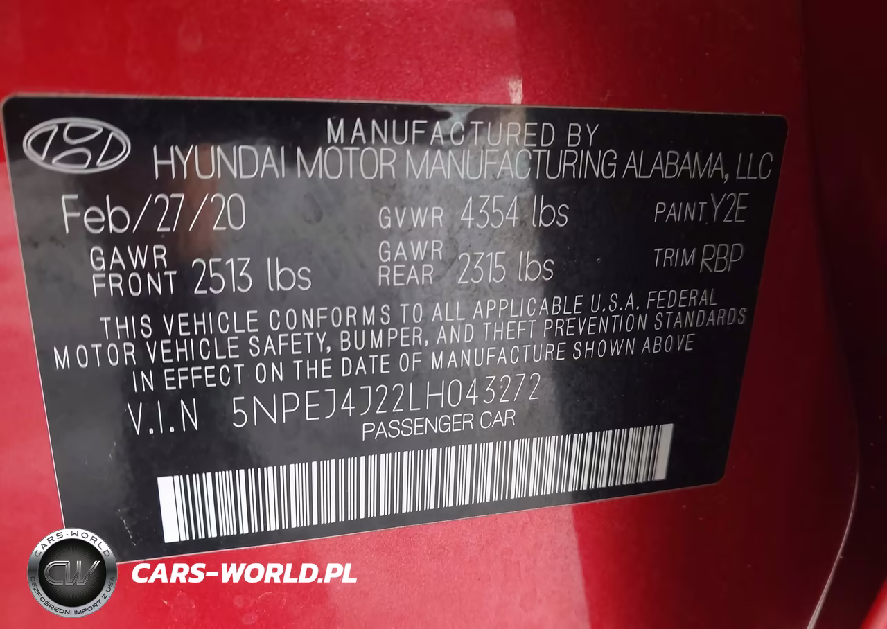 2020 Hyundai Sonata Sel Plus VIN:5NPEJ4J22LH043272 - 9