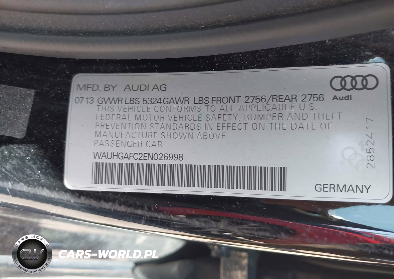 2014 Audi A6 3.0T Premium Plus VIN:WAUHGAFC2EN026998 - 9