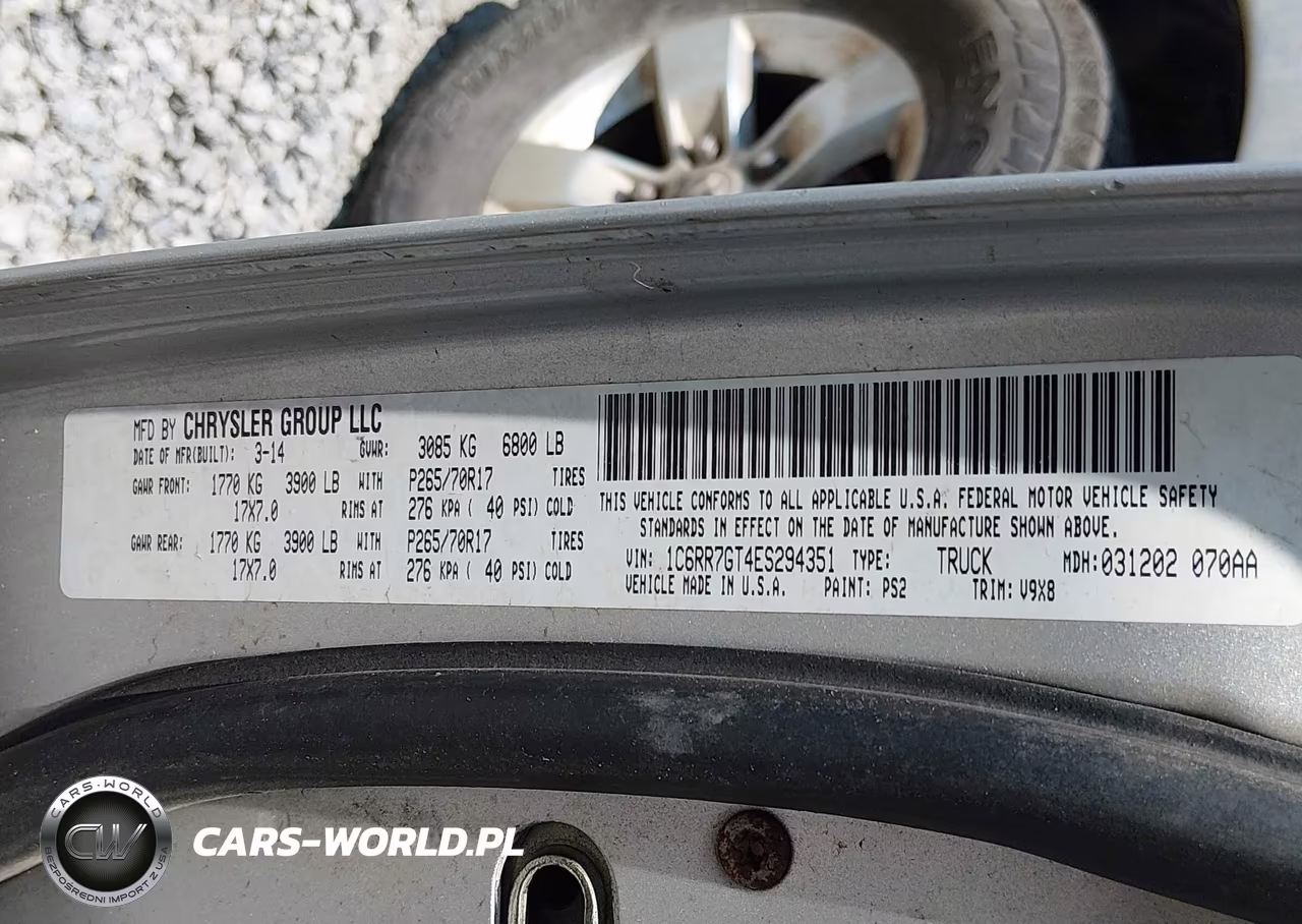 2014 Ram 1500 Slt VIN:1C6RR7GT4ES294351 - 9