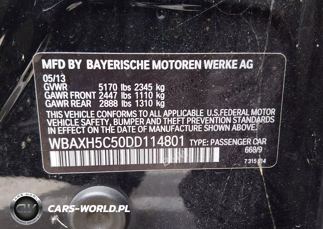 2013 BMW 528I xDrive VIN:WBAXH5C50DD114801 - 9