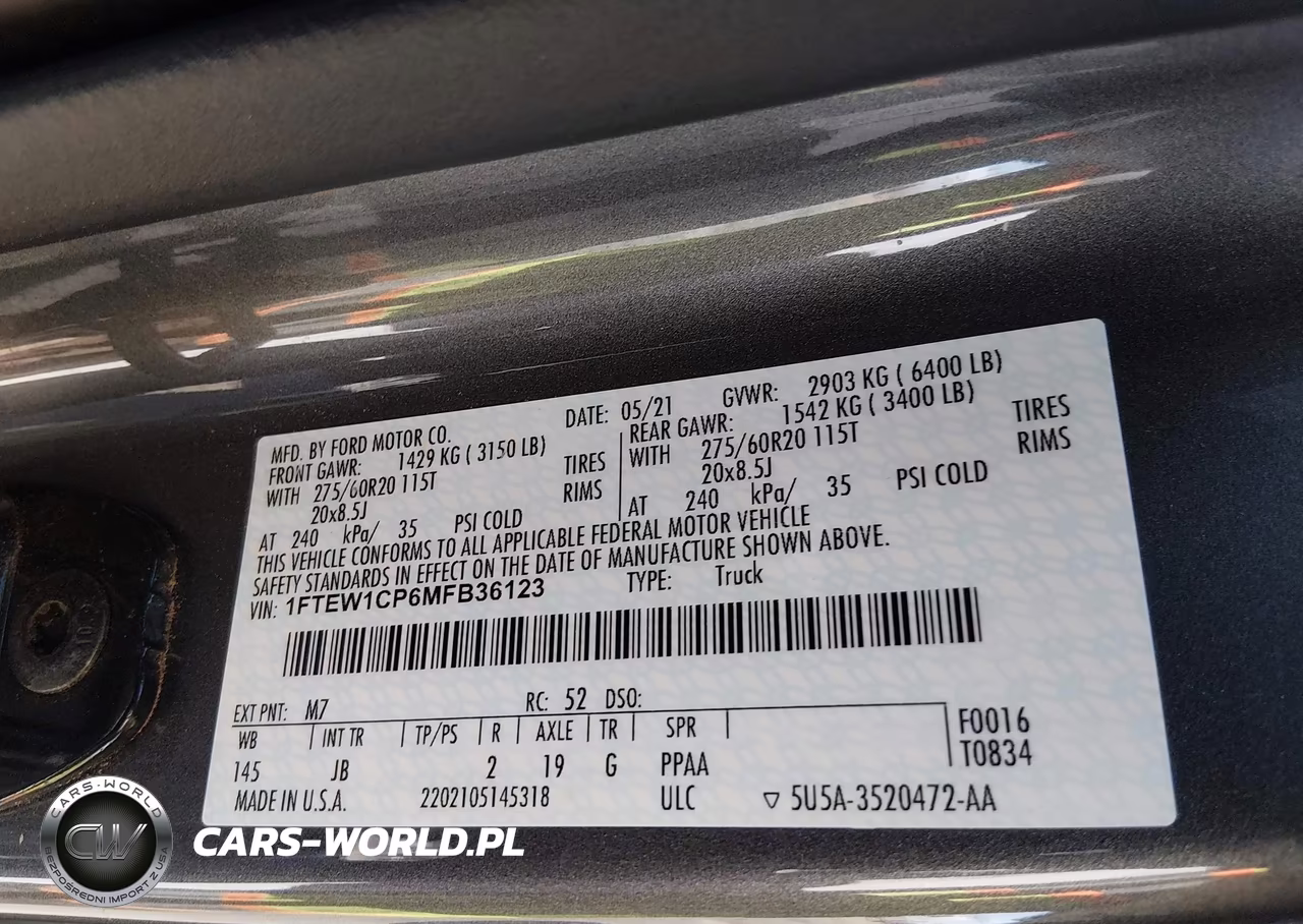2021 Ford F-150 Xl VIN:1FTEW1CP6MFB36123 - 9