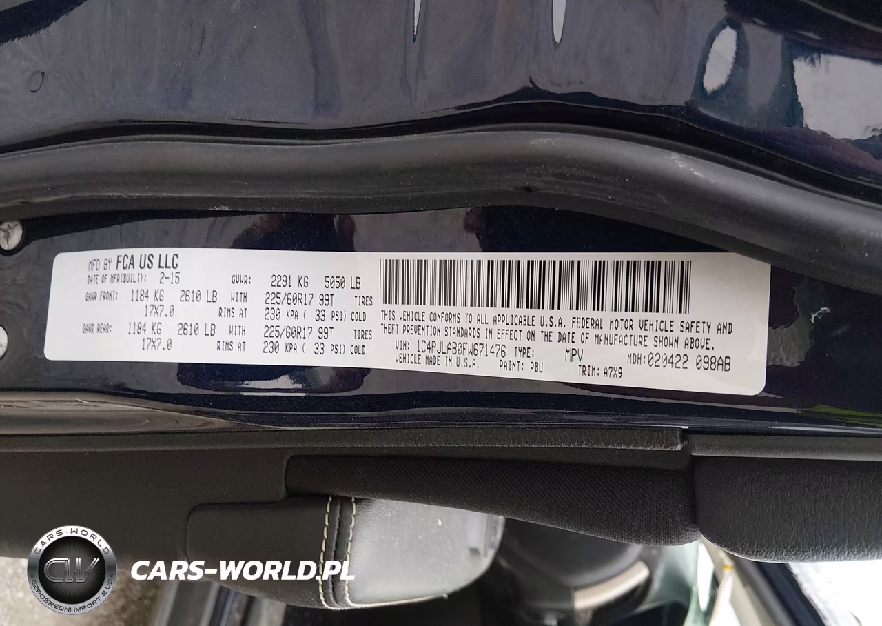 2015 Jeep Cherokee Sport VIN:1C4PJLAB0FW671476 - 9