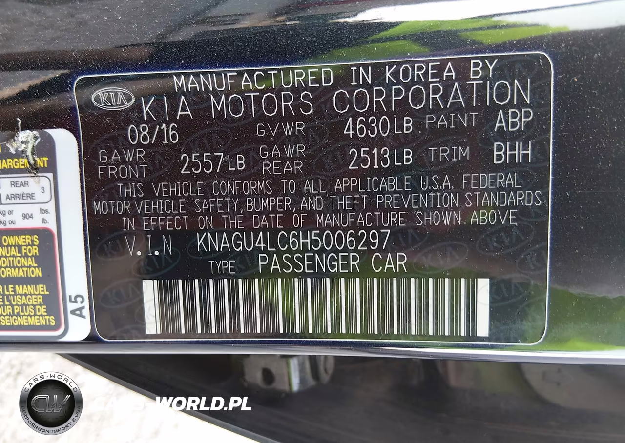 2017 Kia Optima Hybrid Ex VIN:KNAGU4LC6H5006297 - 9