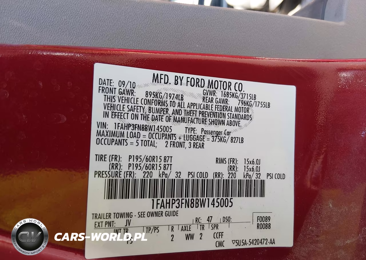 2011 Ford Focus Se VIN:1FAHP3FN8BW145005 - 9