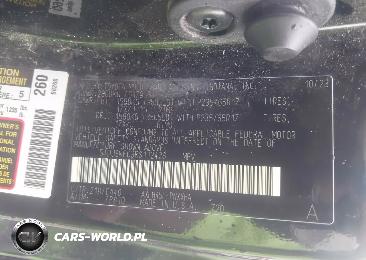 2024 Toyota Sienna Xle VIN:5TDJSKFC3RS112426 - 9