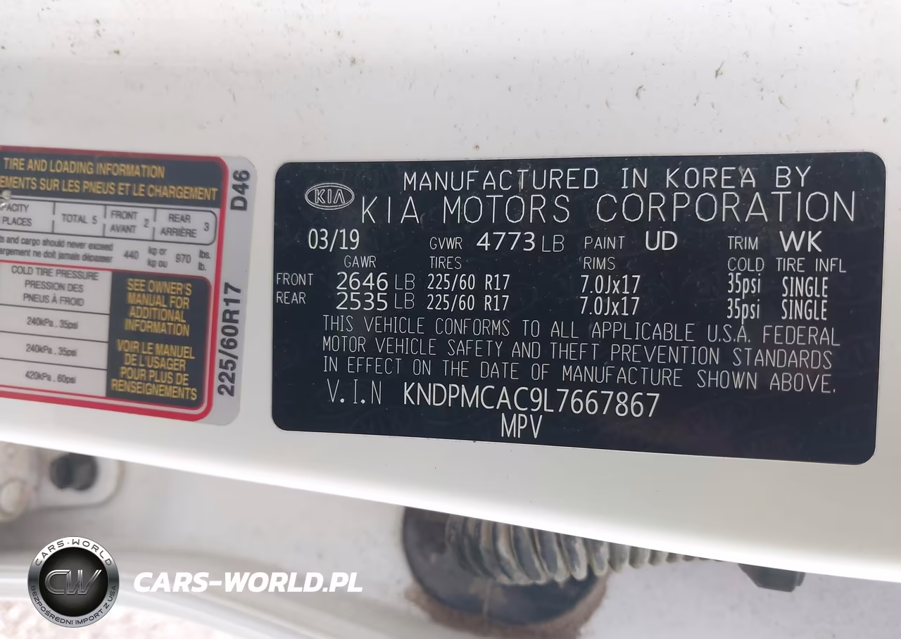 2020 Kia Sportage Lx VIN:KNDPMCAC9L7667867 - 9