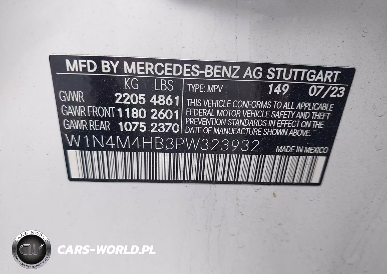 2023 Mercedes-Benz Glb 250 4Matic VIN:W1N4M4HB3PW323932 - 9