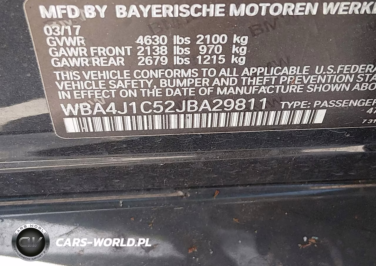 2018 BMW 430I Gran Coupe VIN:WBA4J1C52JBA29811 - 9