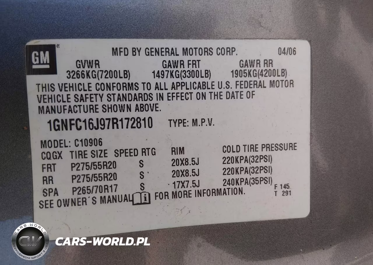 2007 Chevrolet Suburban Ltz VIN:1GNFC16J97R172810 - 9