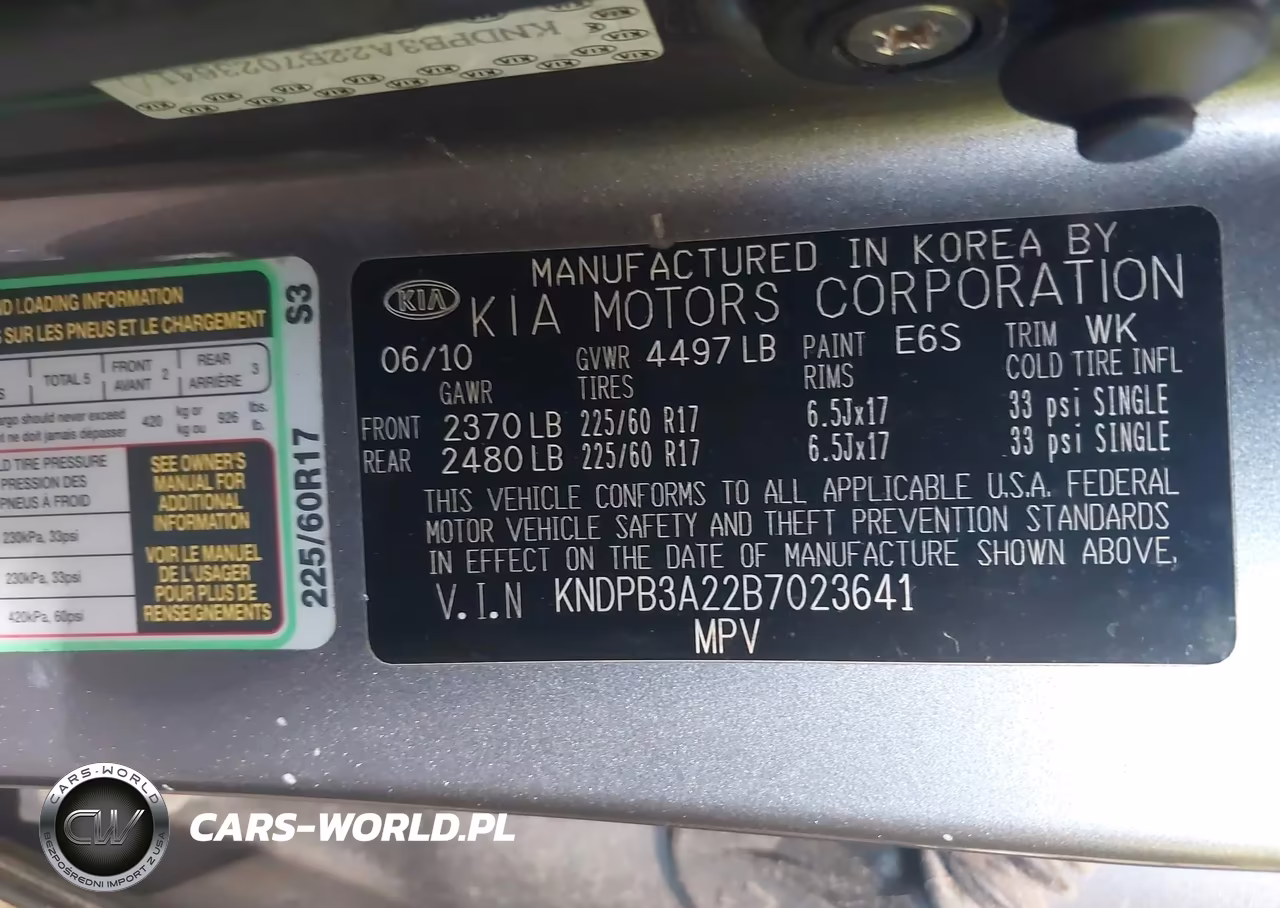 2011 Kia Sportage Lx VIN:KNDPB3A22B7023641 - 9