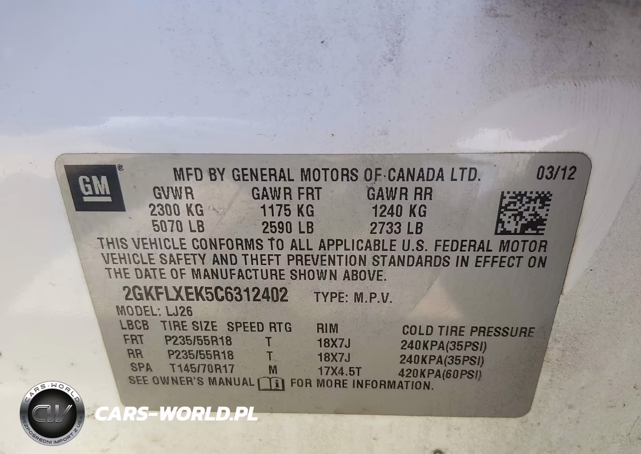 2012 GMC Terrain Slt-2 VIN:2GKFLXEK5C6312402 - 9