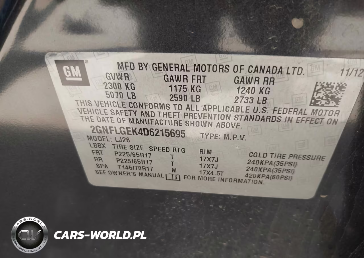 2013 Chevrolet Equinox Ltz VIN:2GNFLGEK4D6215695 - 9