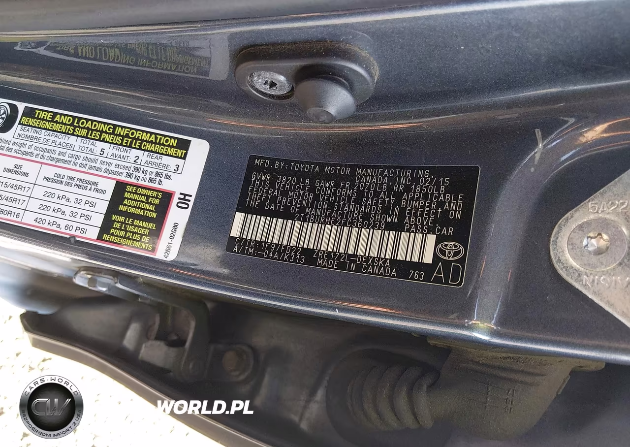 2015 Toyota Corolla S Plus VIN:2T1BURHE2FC360239 - 9