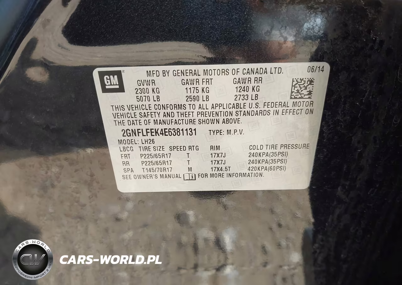 2014 Chevrolet Equinox Lt VIN:2GNFLFEK4E6381131 - 9