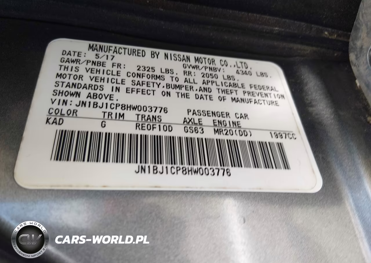 2017 Nissan Rogue Sport S VIN:JN1BJ1CP8HW003776 - 9