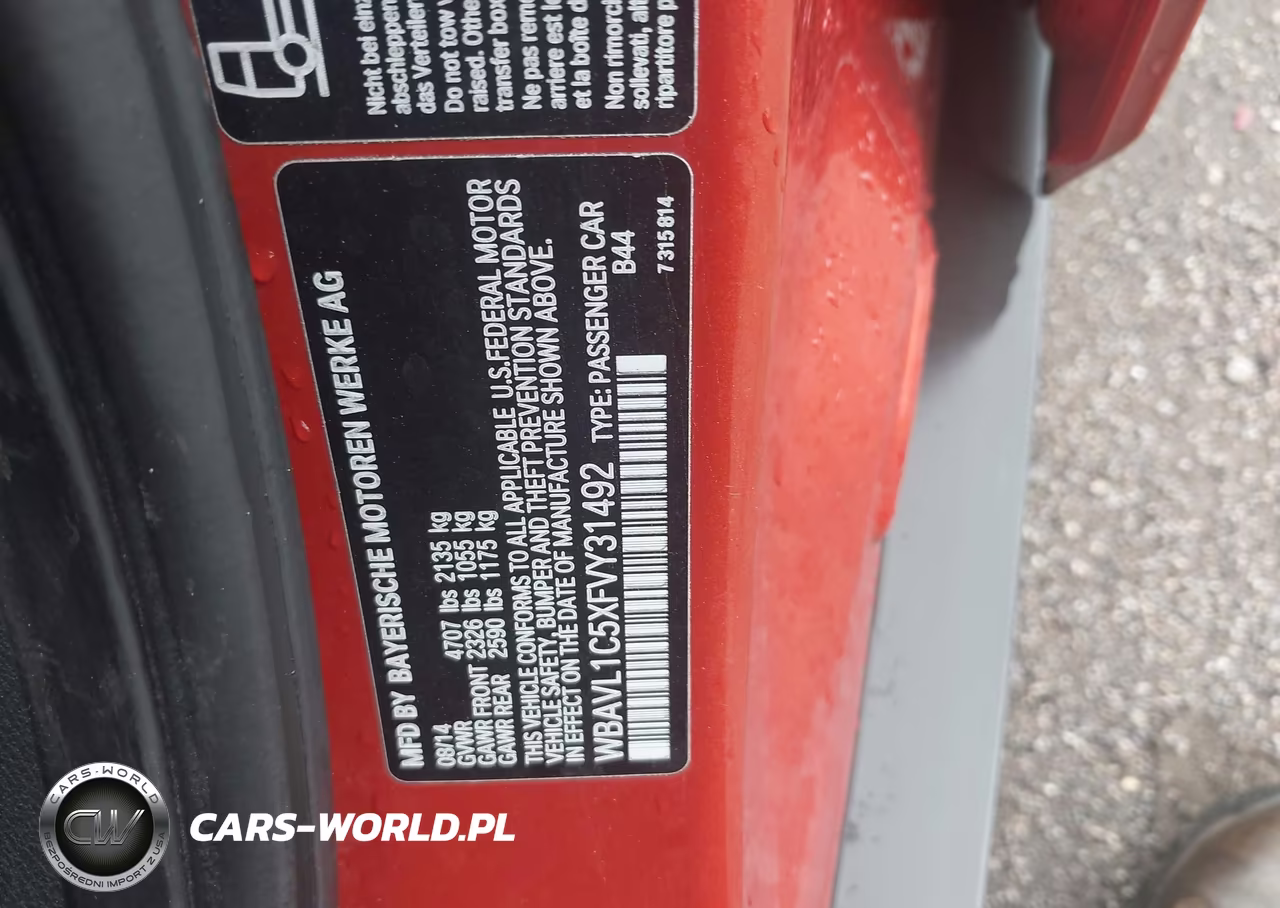 2015 BMW X1 xDrive28I VIN:WBAVL1C5XFVY31492 - 9