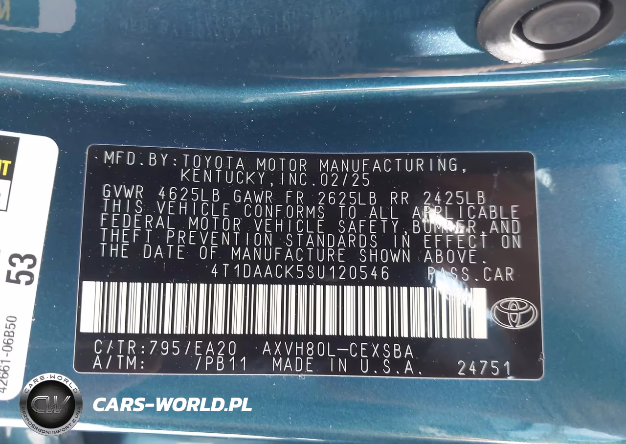 2025 Toyota Camry Se VIN:4T1DAACK5SU120546 - 9