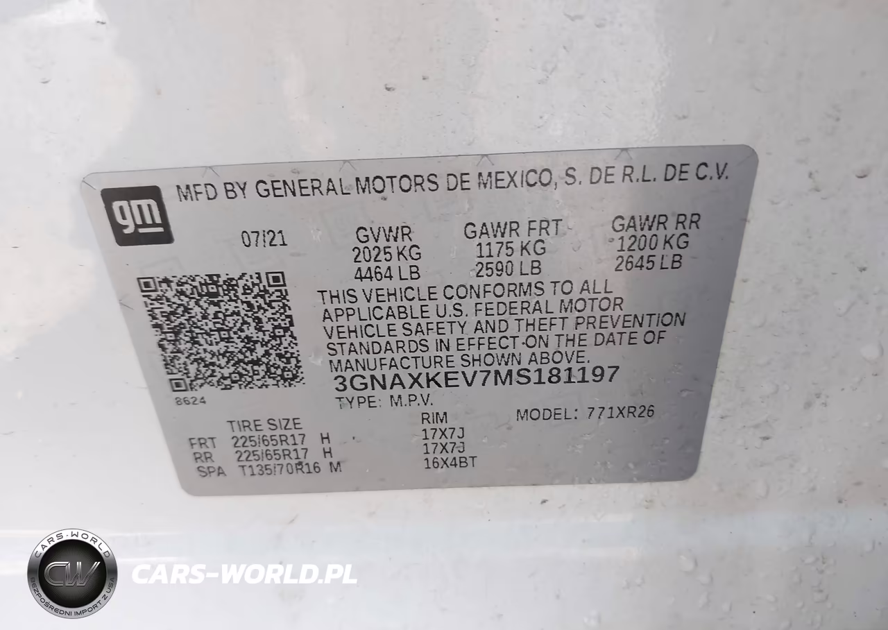 2021 Chevrolet Equinox Fwd Lt VIN:3GNAXKEV7MS181197 - 9