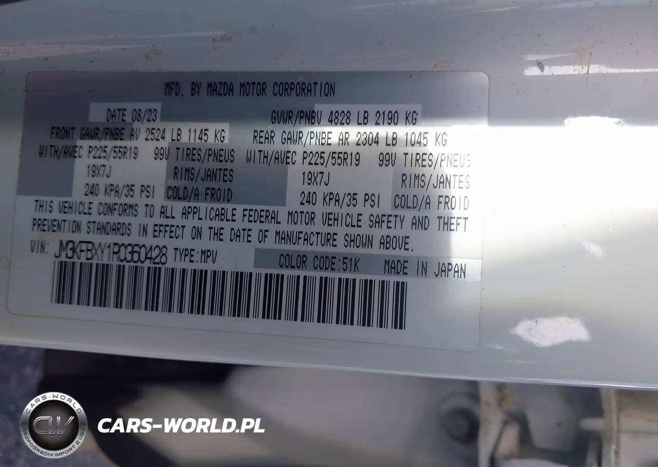 2024 Mazda Cx-5 2.5 Turbo Signature VIN:JM3KFBXY1R0360428 - 9