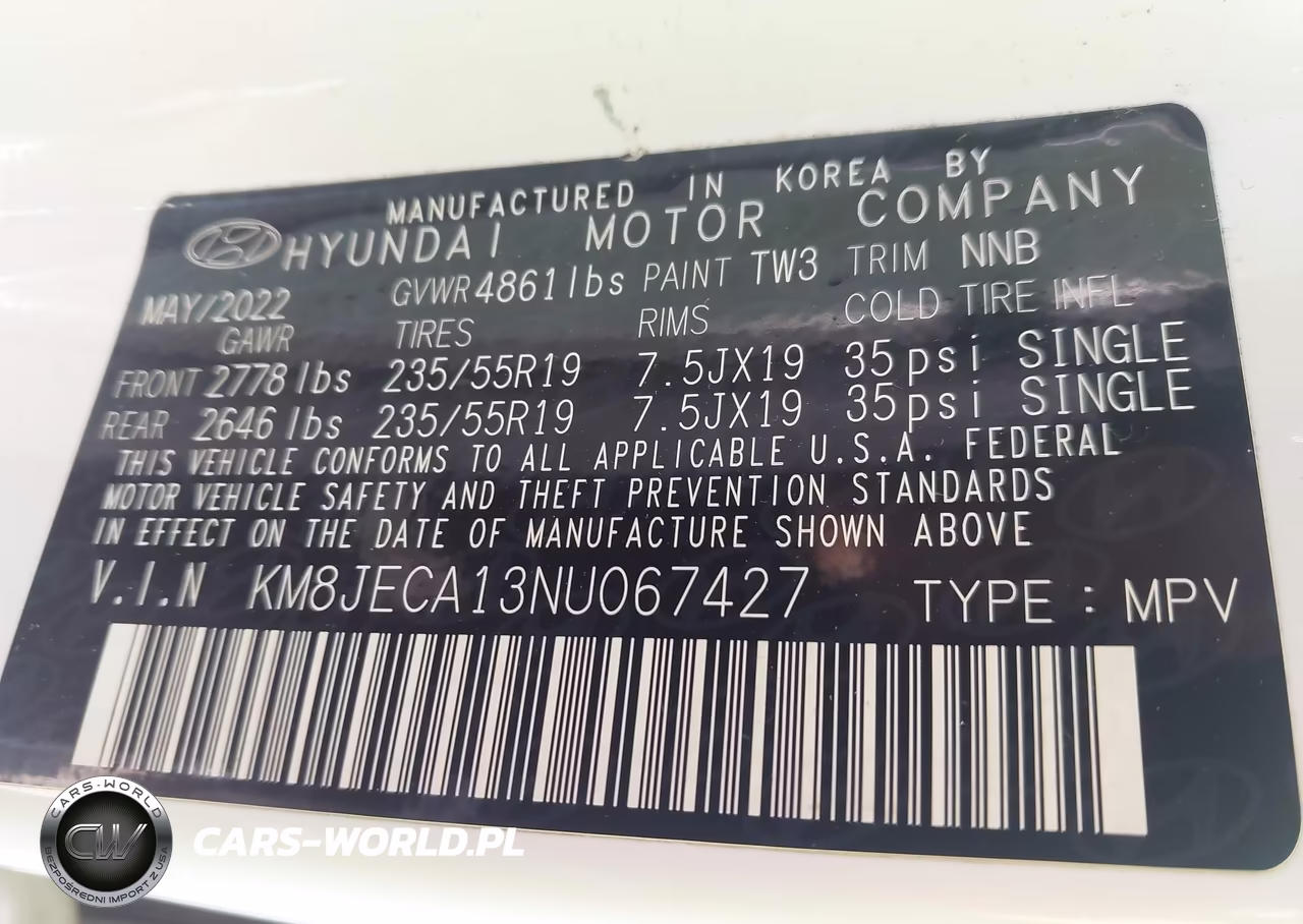 2022 Hyundai Tucson Hybrid Limited VIN:KM8JECA13NU067427 - 9