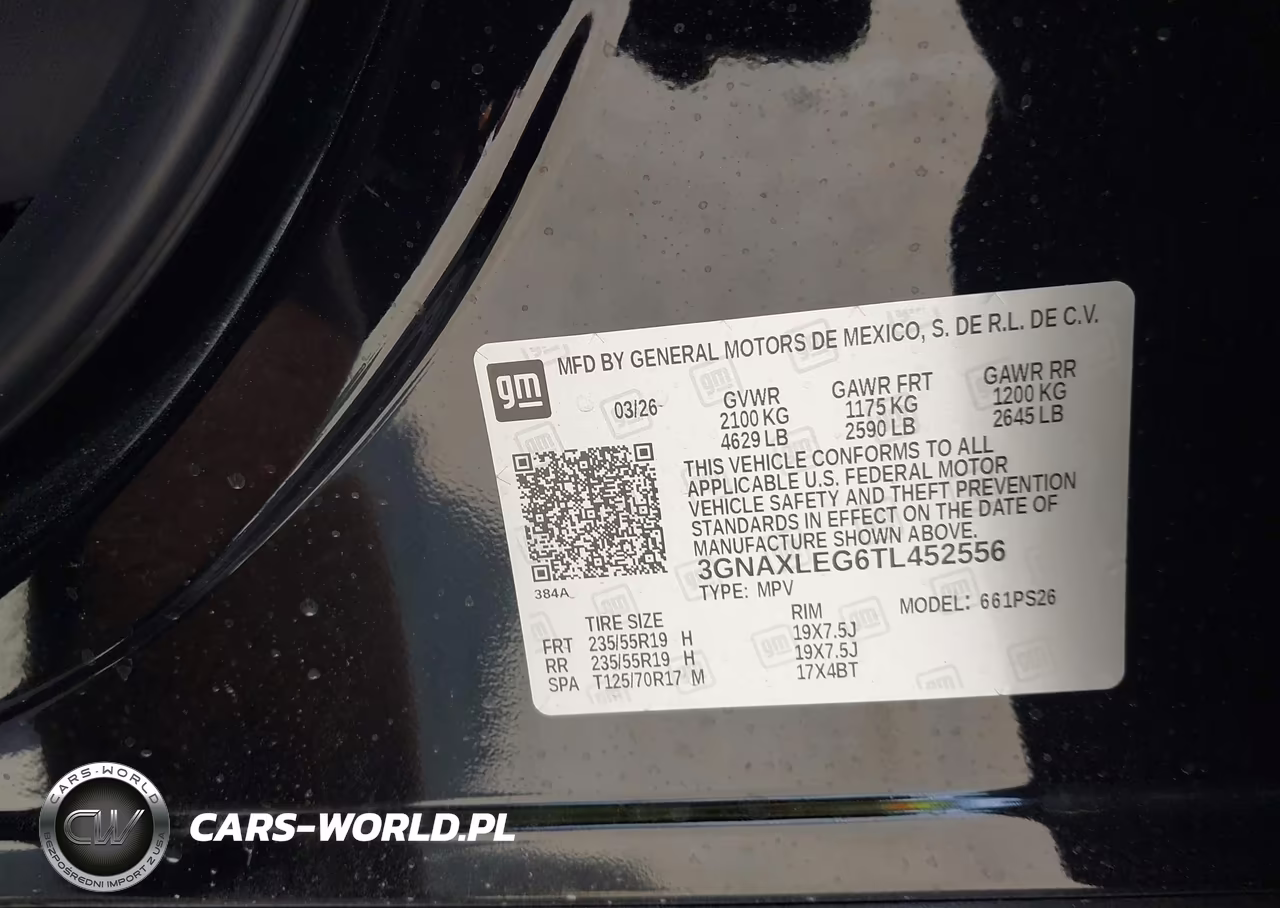 2026 Chevrolet Equinox Fwd Rs VIN:3GNAXLEG6TL452556 - 9