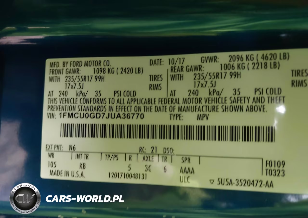 2018 Ford Escape Se VIN:1FMCU0GD7JUA36770 - 9