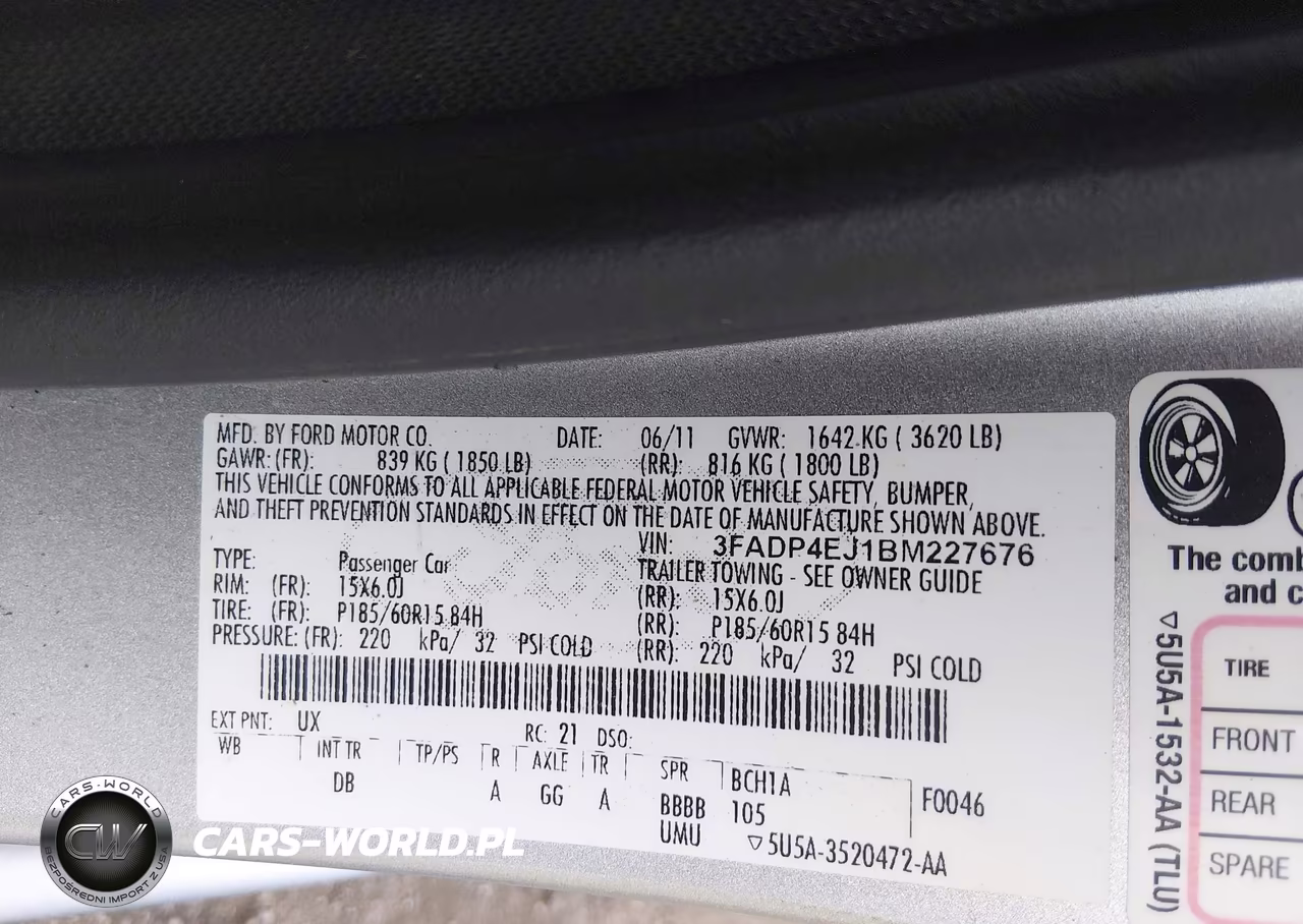 2011 Ford Fiesta Se VIN:3FADP4EJ1BM227676 - 9