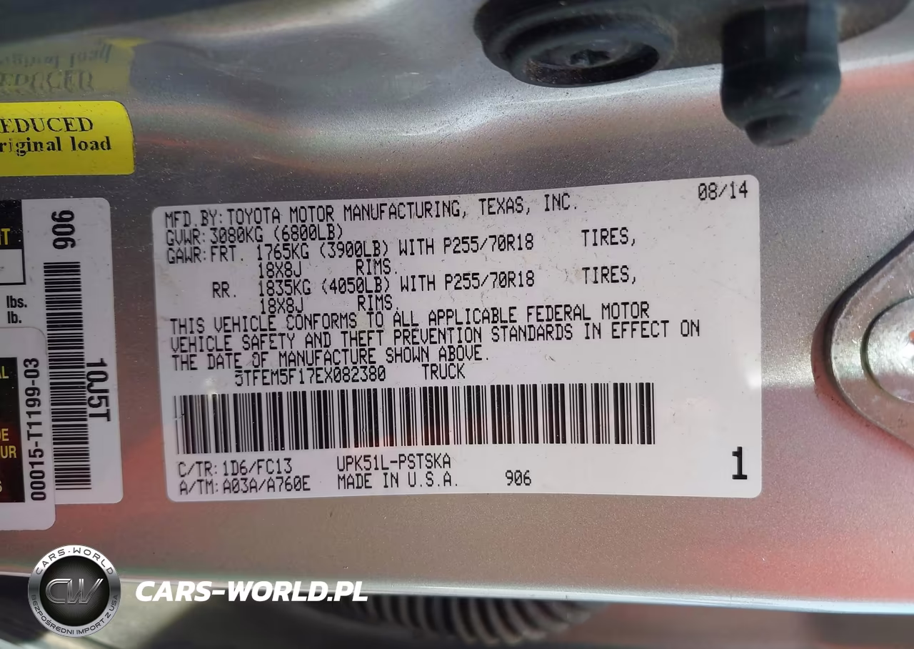 2014 Toyota Tundra Sr5 4.6L V8 VIN:5TFEM5F17EX082380 - 9