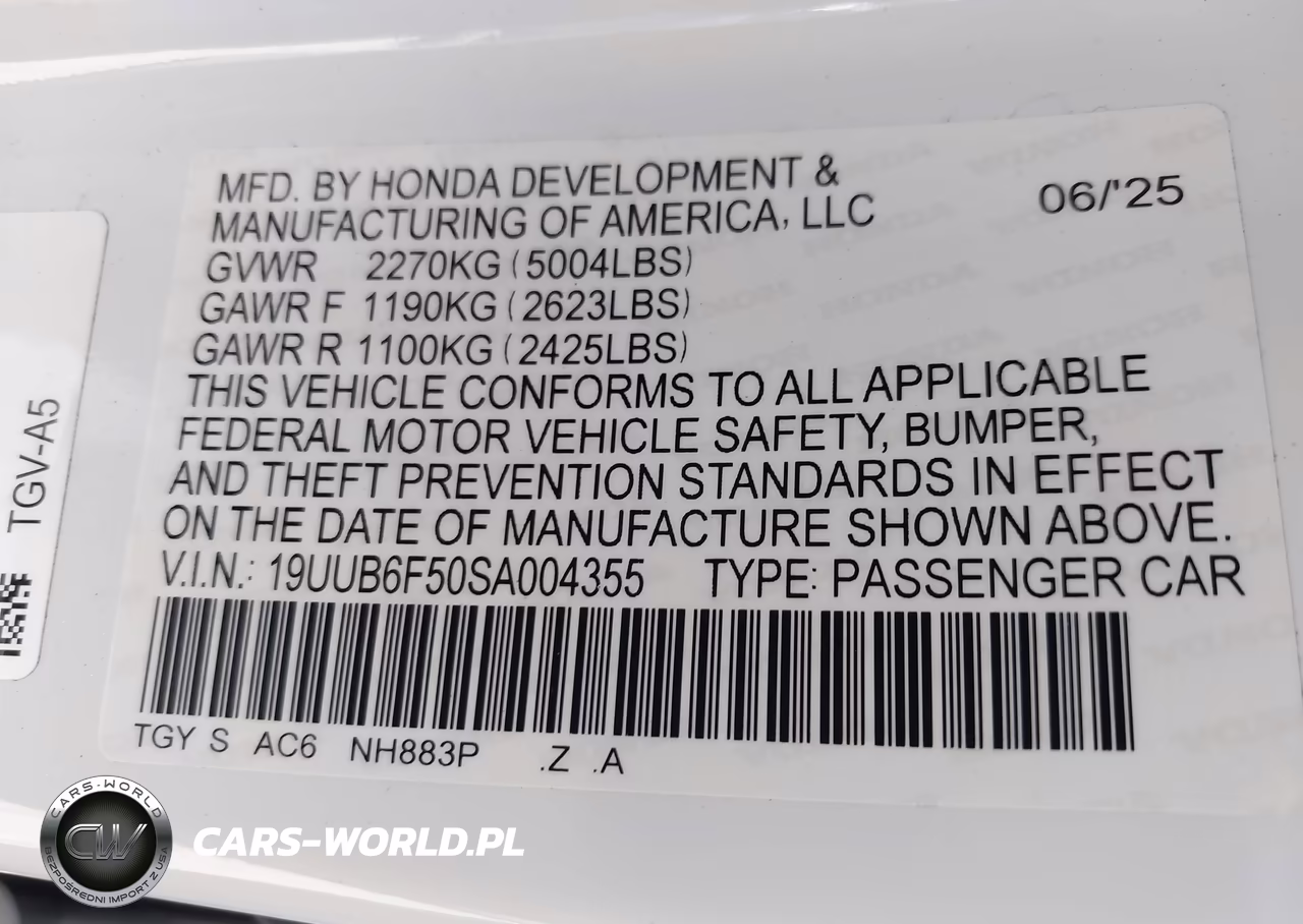 2025 Acura Tlx A-Spec Package VIN:19UUB6F50SA004355 - 9