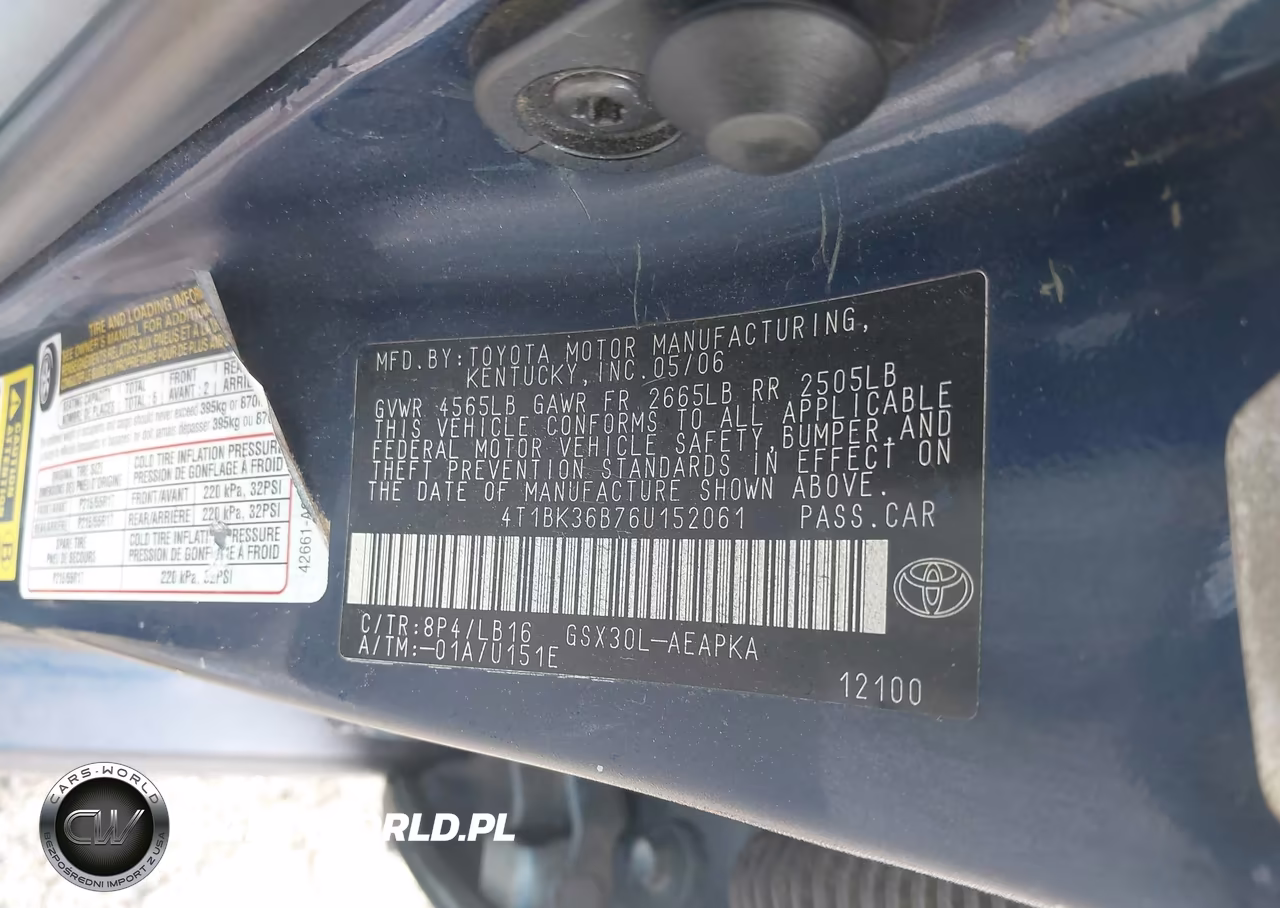 2006 Toyota Avalon Limited VIN:4T1BK36B76U152061 - 9