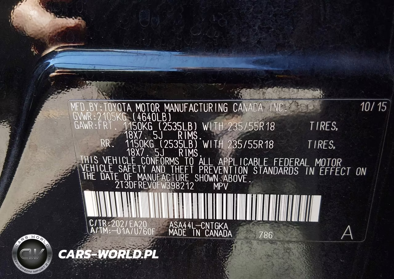 2015 Toyota Rav4 Limited VIN:2T3DFREV0FW398212 - 9