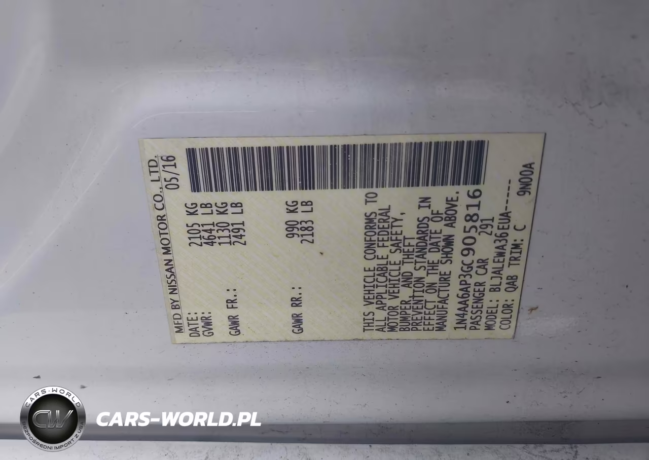 2016 Nissan Maxima 3.5 Sl VIN:1N4AA6AP3GC905816 - 9
