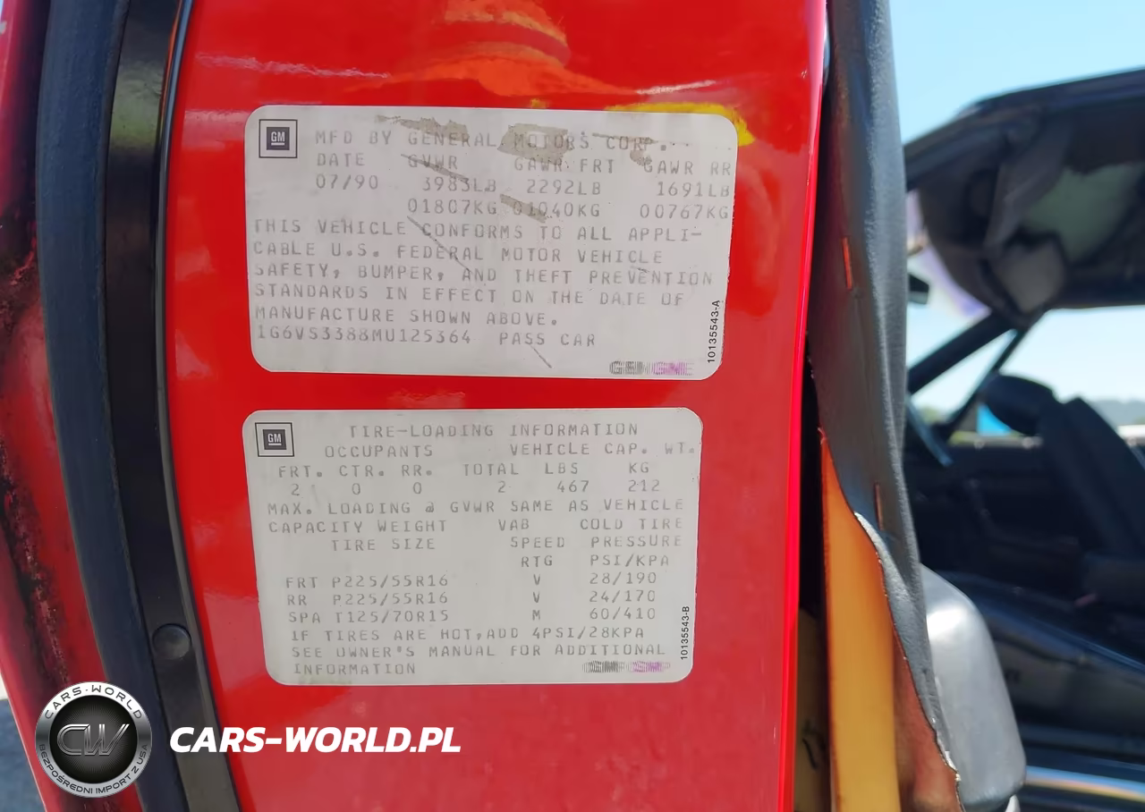 1991 Cadillac Allante VIN:1G6VS3388MU125364 - 9