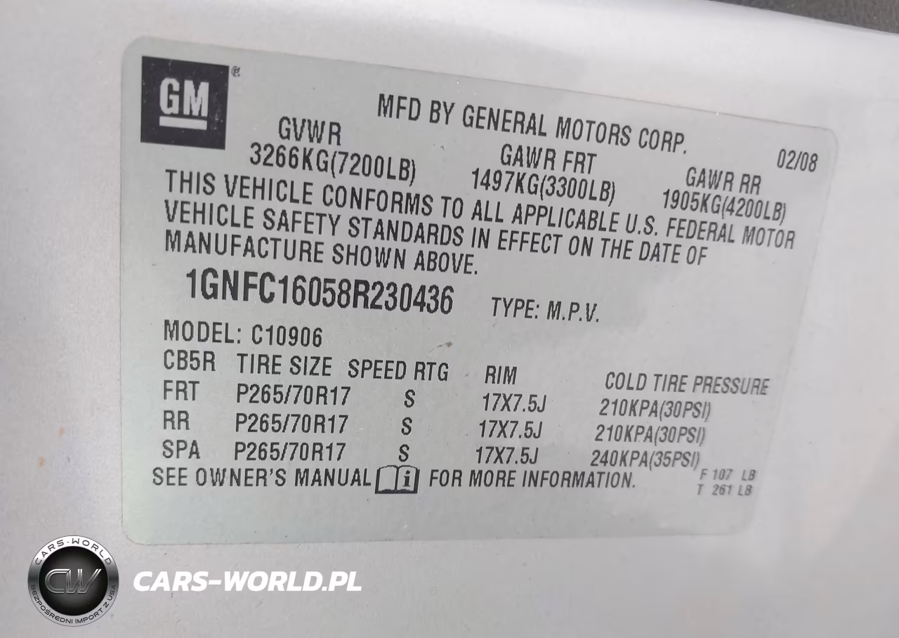 2008 Chevrolet Suburban 1500 Lt VIN:1GNFC16058R230436 - 9
