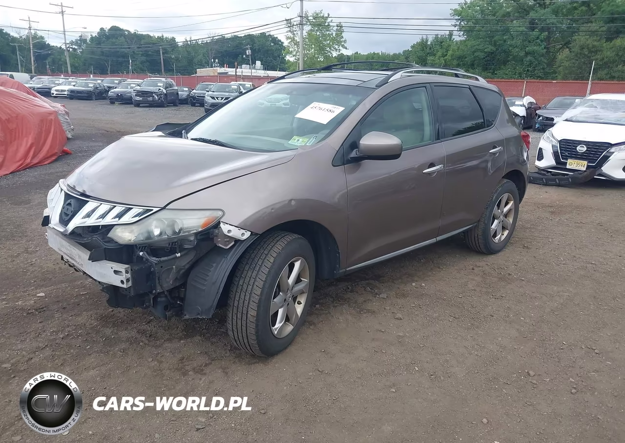 2010 Nissan Murano Sl VIN:JN8AZ1MW2AW140178 - 2