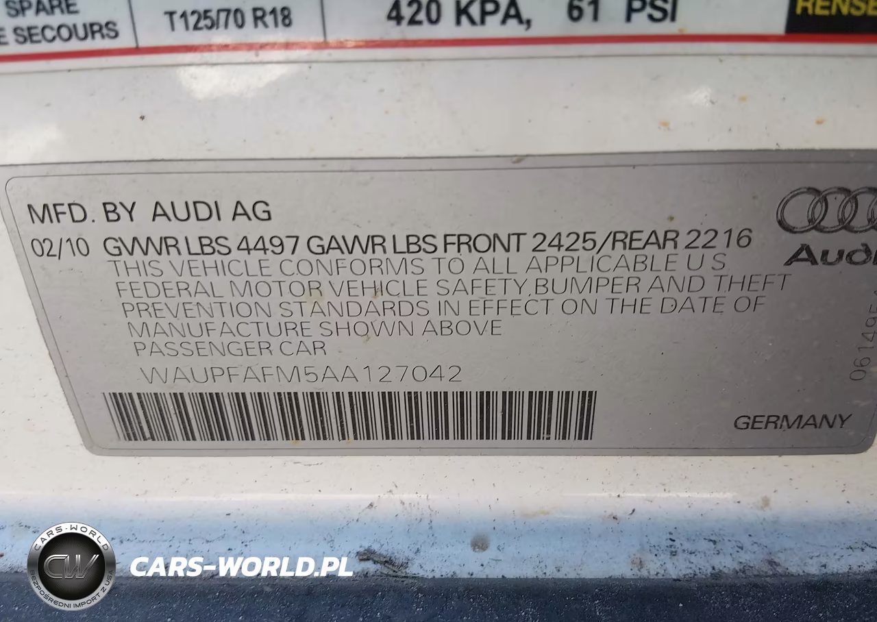 2010 Audi A3 2.0T Premium VIN:WAUPFAFM5AA127042 - 9