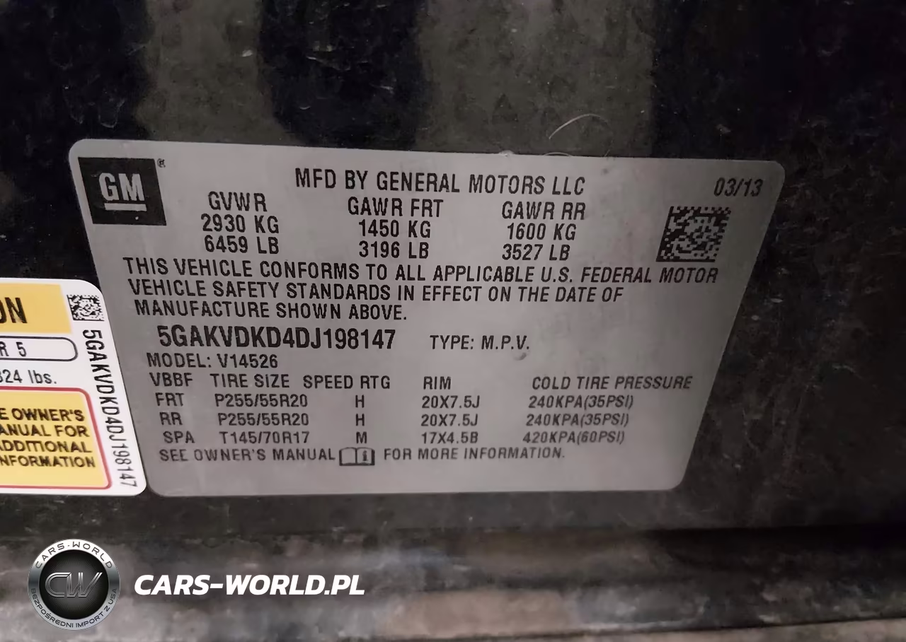 2013 Buick Enclave Premium VIN:5GAKVDKD4DJ198147 - 9