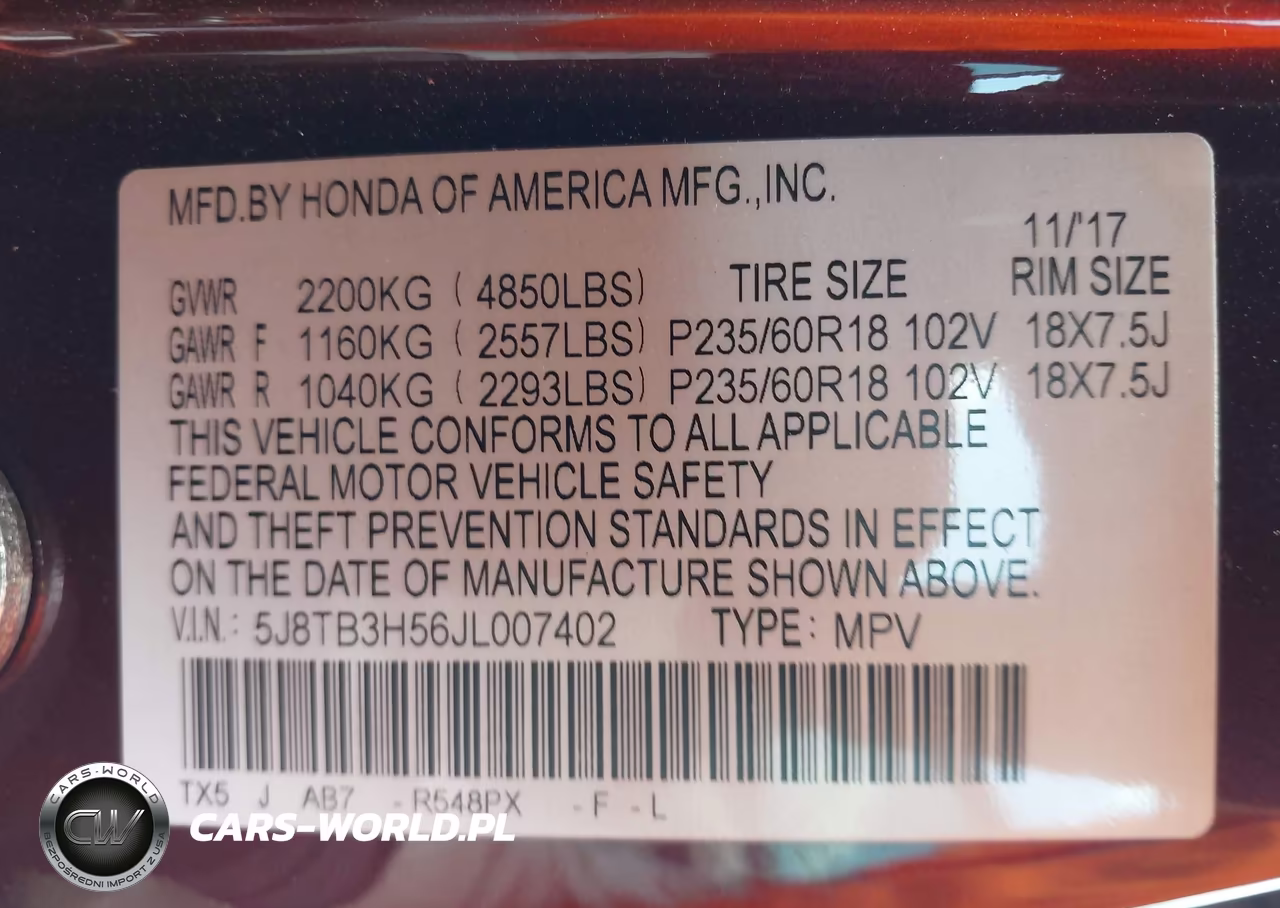 2018 Acura Rdx Technology Acurawatch Plus Packages-Technology Package VIN:5J8TB3H56JL007402 - 9