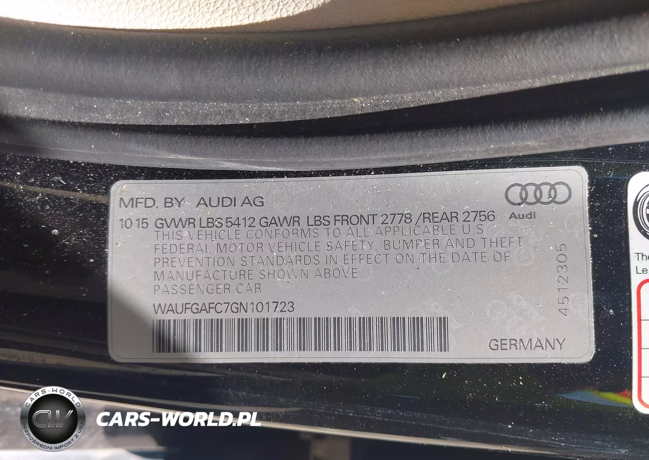 2016 Audi A6 Premium Plus VIN:WAUFGAFC7GN101723 - 9