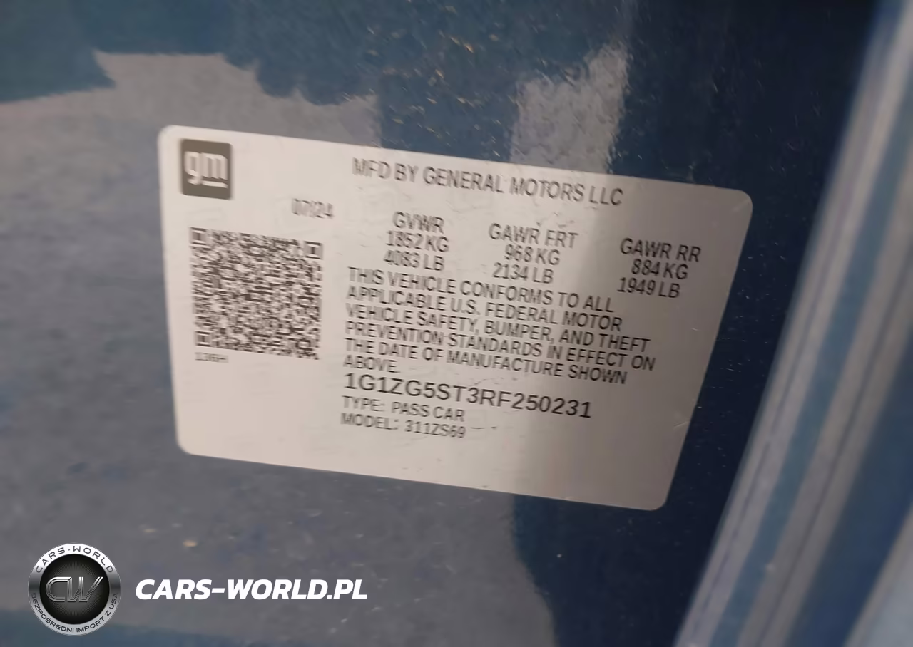 2024 Chevrolet Malibu Fwd Rs VIN:1G1ZG5ST3RF250231 - 9