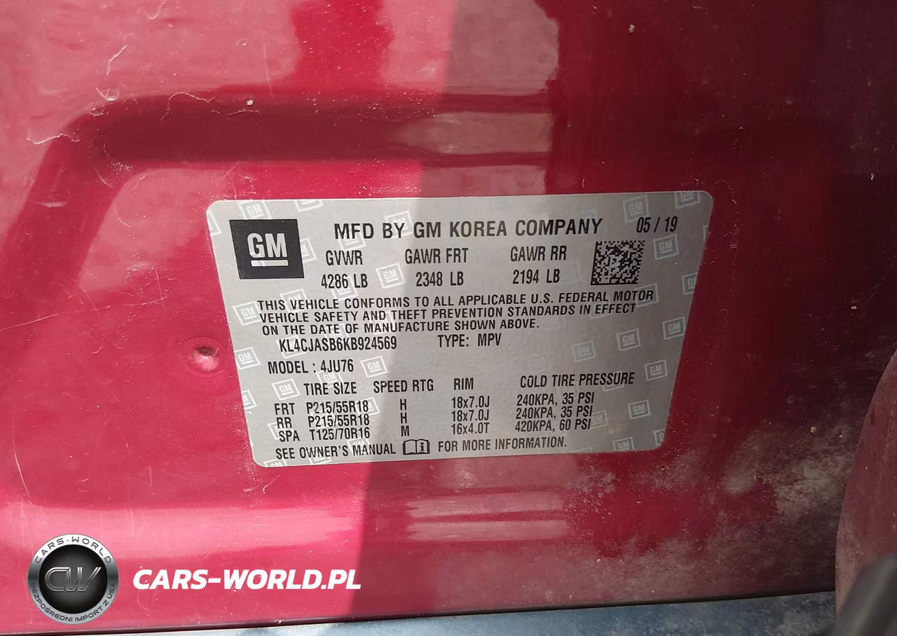 2019 Buick Encore Fwd Preferred VIN:KL4CJASB6KB924569 - 9