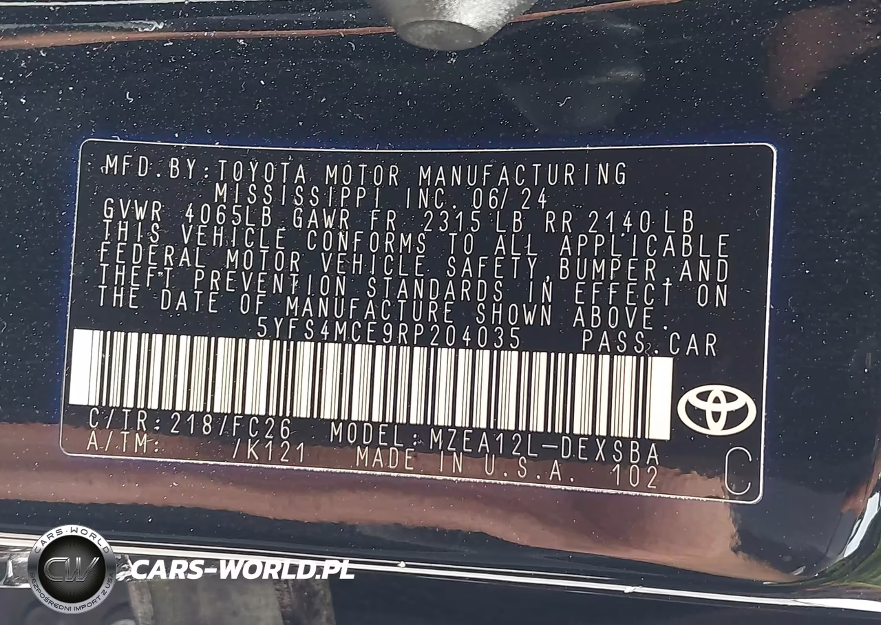 2024 Toyota Corolla Se VIN:5YFS4MCE9RP204035 - 9