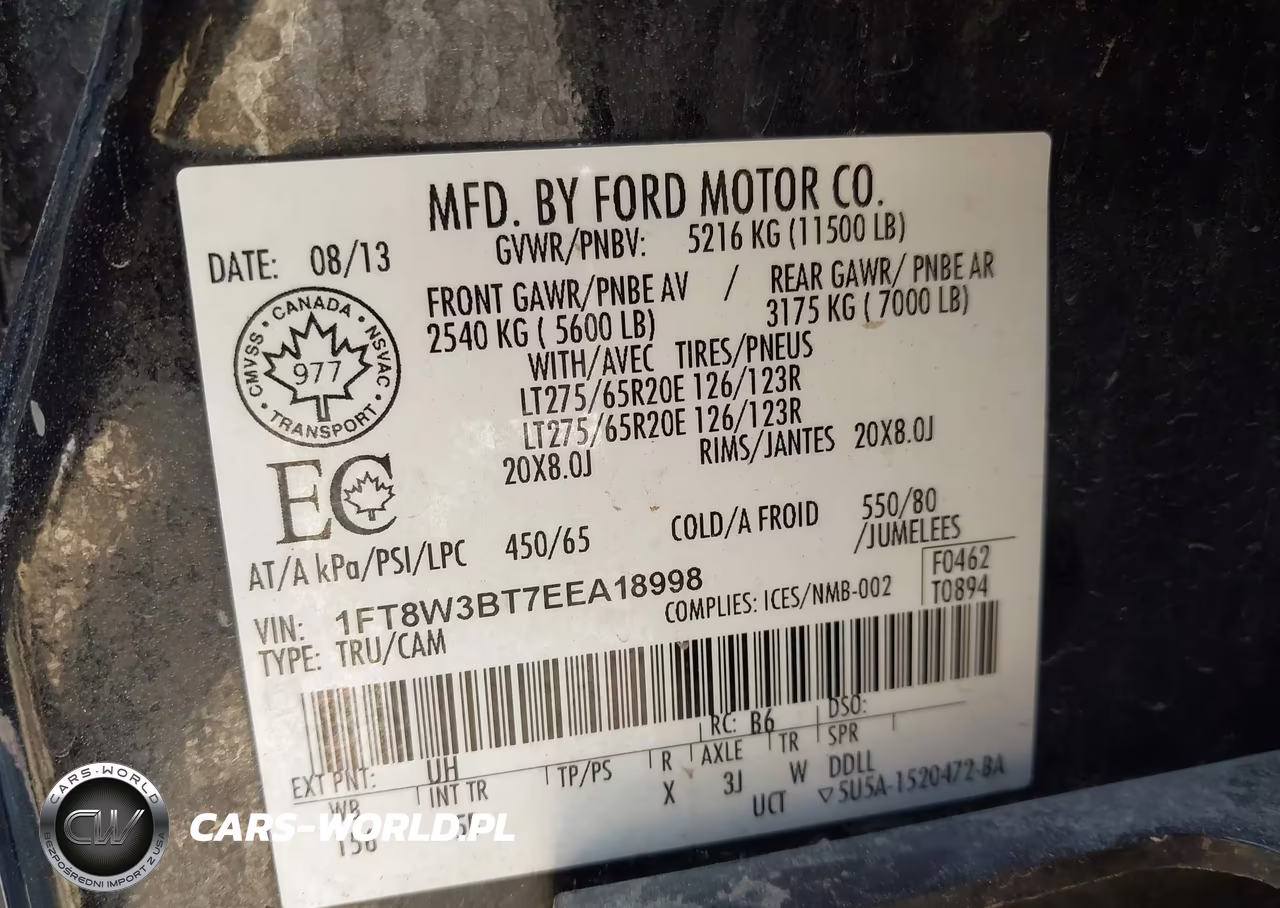 2014 Ford F-350 Lariat VIN:1FT8W3BT7EEA18998 - 8