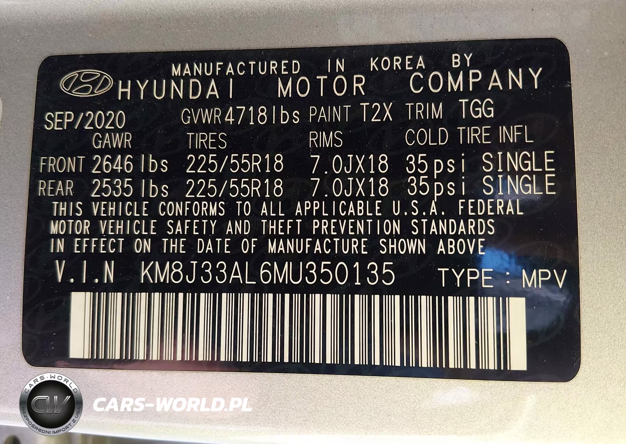 2021 Hyundai Tucson Sel VIN:KM8J33AL6MU350135 - 9